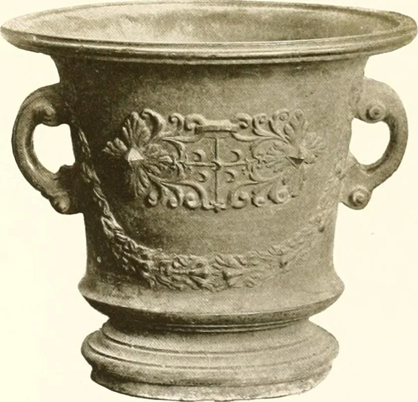 An illustration from De luxe illustrated catalogue of the treasures and antiquities illustrating the golden age of Italian art, belonging to the famous expert and antiquarian, Signor Stefano Bardini, of Florence, Italy;, 1918, leaf 60