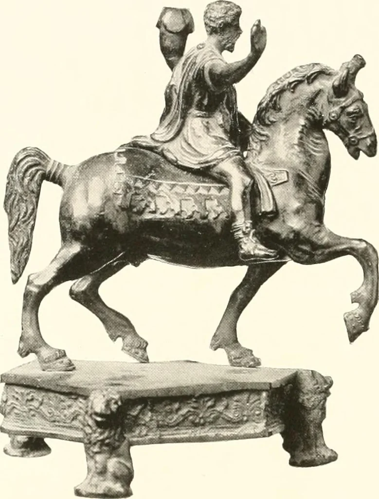 An illustration from De luxe illustrated catalogue of the treasures and antiquities illustrating the golden age of Italian art, belonging to the famous expert and antiquarian, Signor Stefano Bardini, of Florence, Italy;, 1918, leaf 63