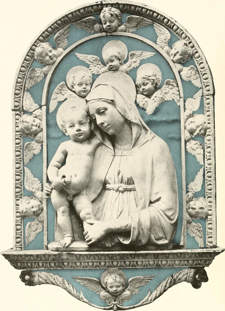 An illustration from De luxe illustrated catalogue of the treasures and antiquities illustrating the golden age of Italian art, belonging to the famous expert and antiquarian, Signor Stefano Bardini, of Florence, Italy;, 1918, leaf 9