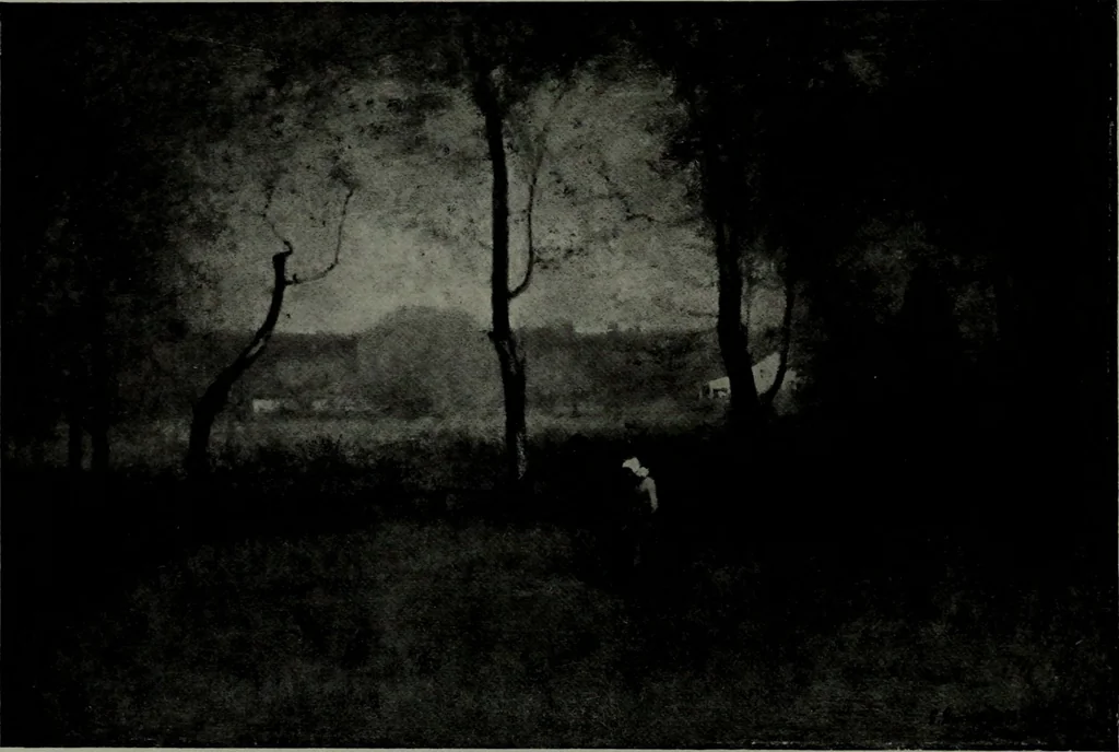 An illustration from De luxe illustrated catalogue of the notable art collection formed by the late George A. Hearn ... to be sold at unrestricted public sale, as directed by the terms of the will, Clarkson Cowl, Herbert Spencer Greims and George E. Schank, executors, on the afternoons and evenings at the places herein stated .., 1918, leaf 102