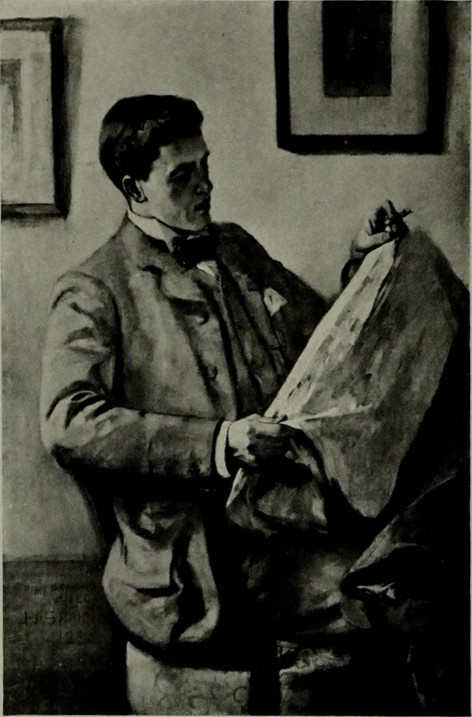 An illustration from De luxe illustrated catalogue of the notable art collection formed by the late George A. Hearn ... to be sold at unrestricted public sale, as directed by the terms of the will, Clarkson Cowl, Herbert Spencer Greims and George E. Schank, executors, on the afternoons and evenings at the places herein stated .., 1918, leaf 109
