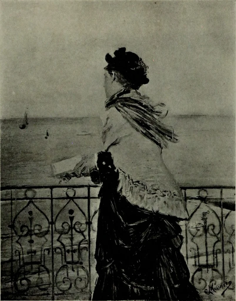 An illustration from De luxe illustrated catalogue of the notable art collection formed by the late George A. Hearn ... to be sold at unrestricted public sale, as directed by the terms of the will, Clarkson Cowl, Herbert Spencer Greims and George E. Schank, executors, on the afternoons and evenings at the places herein stated .., 1918, leaf 123