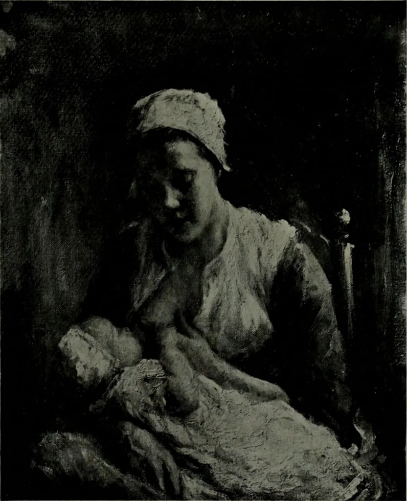 An illustration from De luxe illustrated catalogue of the notable art collection formed by the late George A. Hearn ... to be sold at unrestricted public sale, as directed by the terms of the will, Clarkson Cowl, Herbert Spencer Greims and George E. Schank, executors, on the afternoons and evenings at the places herein stated .., 1918, leaf 124