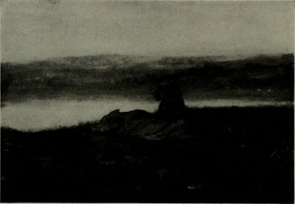 An illustration from De luxe illustrated catalogue of the notable art collection formed by the late George A. Hearn ... to be sold at unrestricted public sale, as directed by the terms of the will, Clarkson Cowl, Herbert Spencer Greims and George E. Schank, executors, on the afternoons and evenings at the places herein stated .., 1918, leaf 133