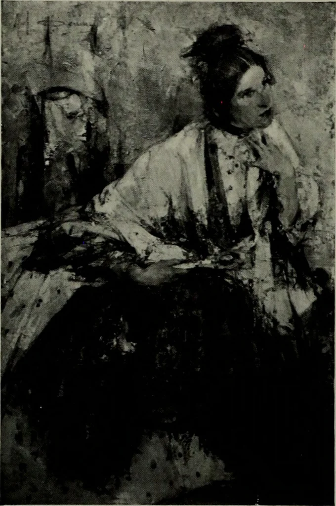 An illustration from De luxe illustrated catalogue of the notable art collection formed by the late George A. Hearn ... to be sold at unrestricted public sale, as directed by the terms of the will, Clarkson Cowl, Herbert Spencer Greims and George E. Schank, executors, on the afternoons and evenings at the places herein stated .., 1918, leaf 137