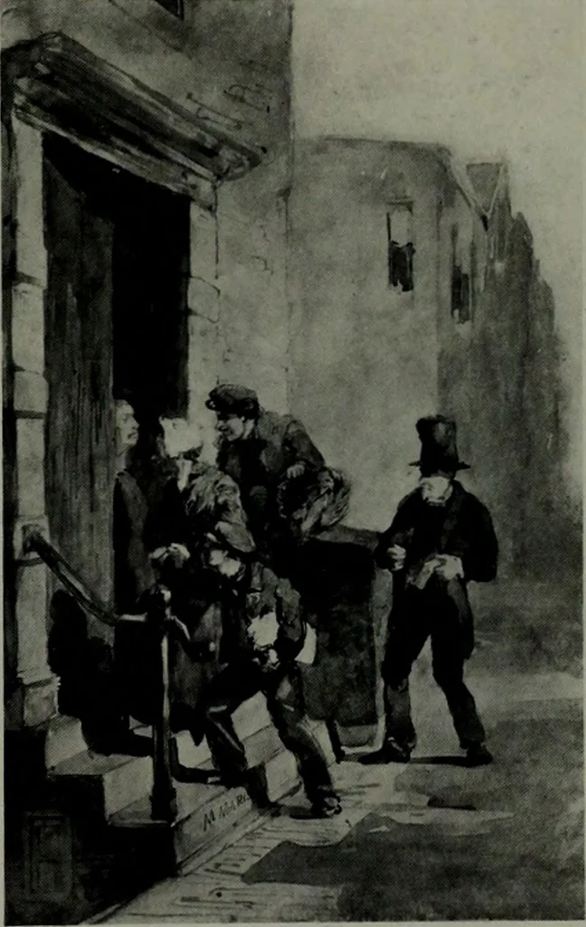 An illustration from De luxe illustrated catalogue of the notable art collection formed by the late George A. Hearn ... to be sold at unrestricted public sale, as directed by the terms of the will, Clarkson Cowl, Herbert Spencer Greims and George E. Schank, executors, on the afternoons and evenings at the places herein stated .., 1918, leaf 142