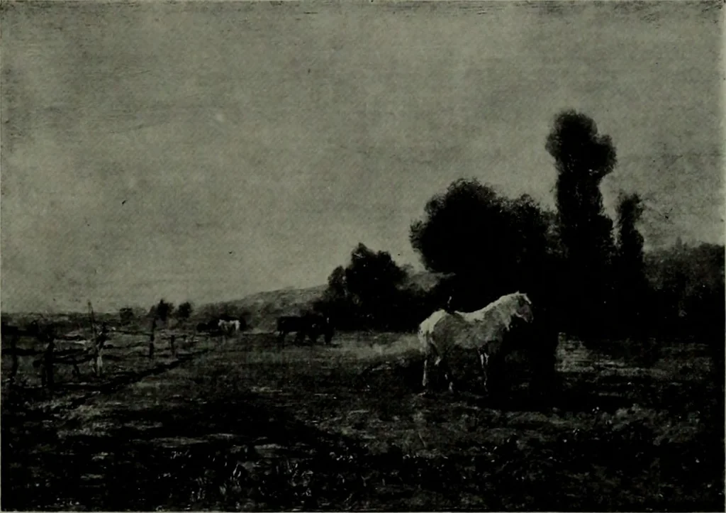 An illustration from De luxe illustrated catalogue of the notable art collection formed by the late George A. Hearn ... to be sold at unrestricted public sale, as directed by the terms of the will, Clarkson Cowl, Herbert Spencer Greims and George E. Schank, executors, on the afternoons and evenings at the places herein stated .., 1918, leaf 148