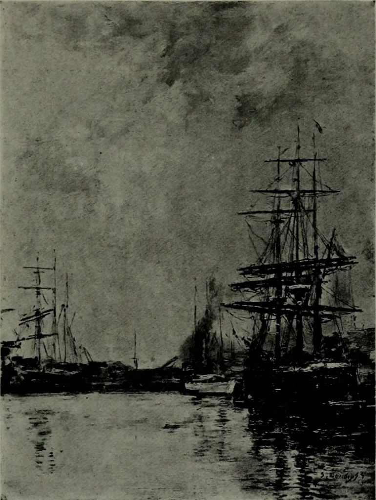 An illustration from De luxe illustrated catalogue of the notable art collection formed by the late George A. Hearn ... to be sold at unrestricted public sale, as directed by the terms of the will, Clarkson Cowl, Herbert Spencer Greims and George E. Schank, executors, on the afternoons and evenings at the places herein stated .., 1918, leaf 154