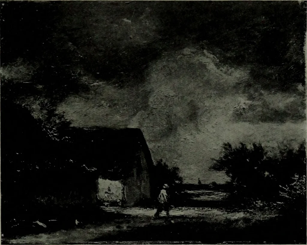 An illustration from De luxe illustrated catalogue of the notable art collection formed by the late George A. Hearn ... to be sold at unrestricted public sale, as directed by the terms of the will, Clarkson Cowl, Herbert Spencer Greims and George E. Schank, executors, on the afternoons and evenings at the places herein stated .., 1918, leaf 158