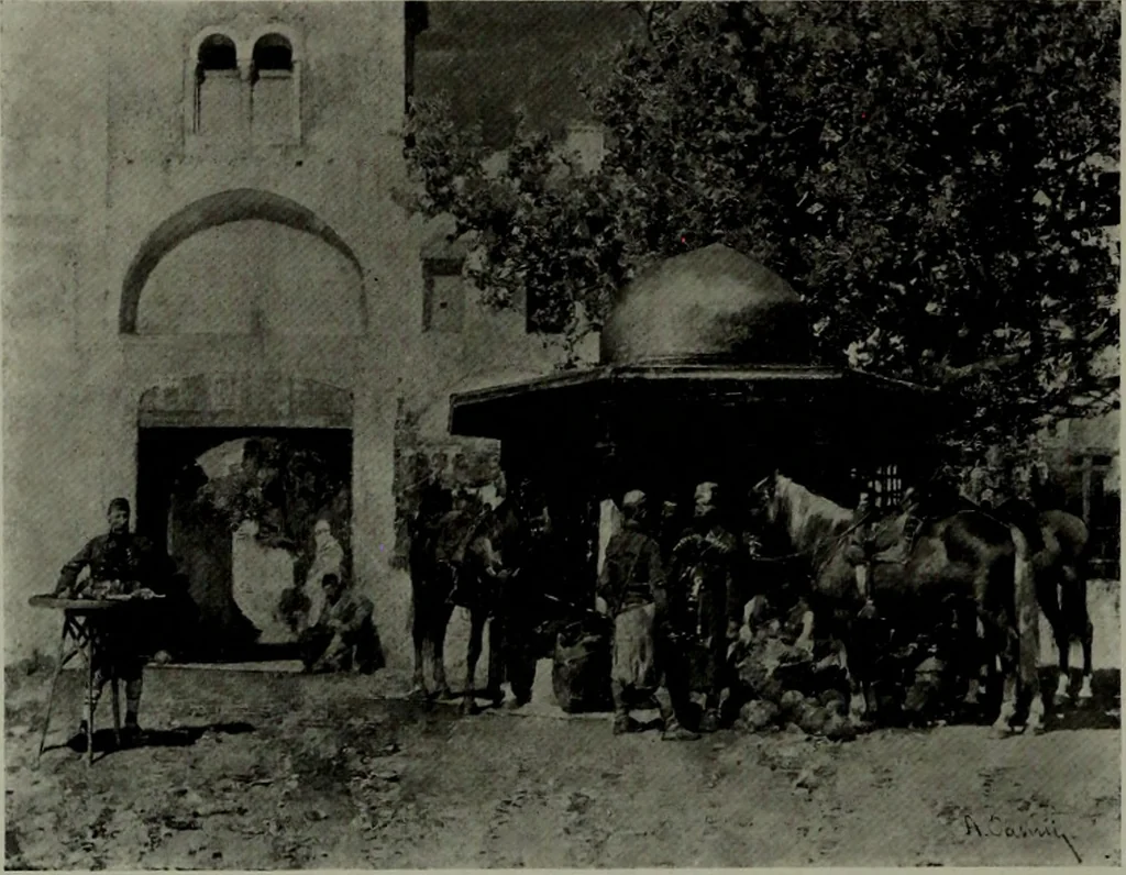 An illustration from De luxe illustrated catalogue of the notable art collection formed by the late George A. Hearn ... to be sold at unrestricted public sale, as directed by the terms of the will, Clarkson Cowl, Herbert Spencer Greims and George E. Schank, executors, on the afternoons and evenings at the places herein stated .., 1918, leaf 159
