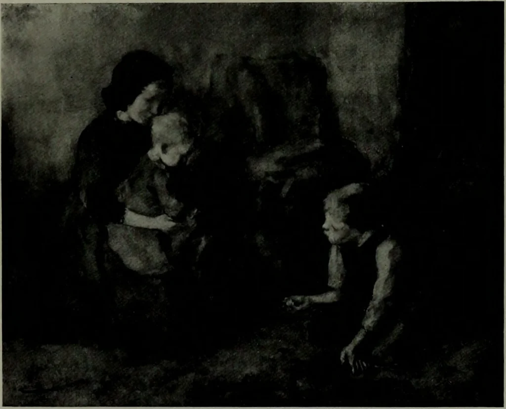 An illustration from De luxe illustrated catalogue of the notable art collection formed by the late George A. Hearn ... to be sold at unrestricted public sale, as directed by the terms of the will, Clarkson Cowl, Herbert Spencer Greims and George E. Schank, executors, on the afternoons and evenings at the places herein stated .., 1918, leaf 160