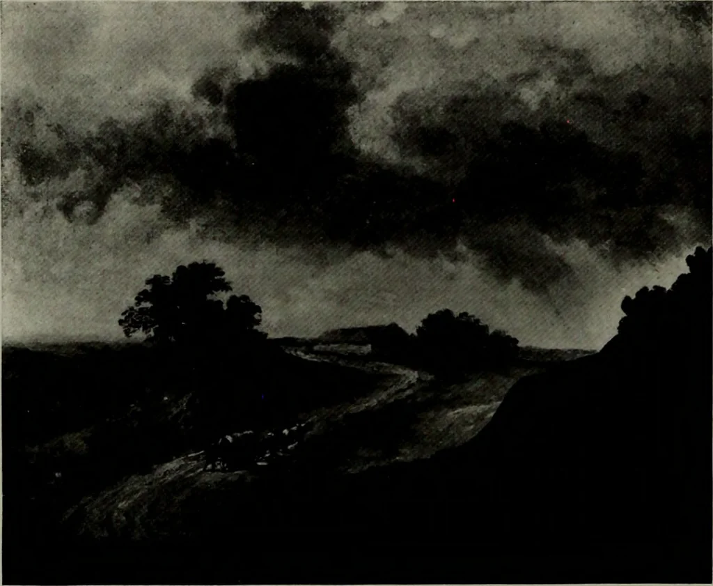 An illustration from De luxe illustrated catalogue of the notable art collection formed by the late George A. Hearn ... to be sold at unrestricted public sale, as directed by the terms of the will, Clarkson Cowl, Herbert Spencer Greims and George E. Schank, executors, on the afternoons and evenings at the places herein stated .., 1918, leaf 171