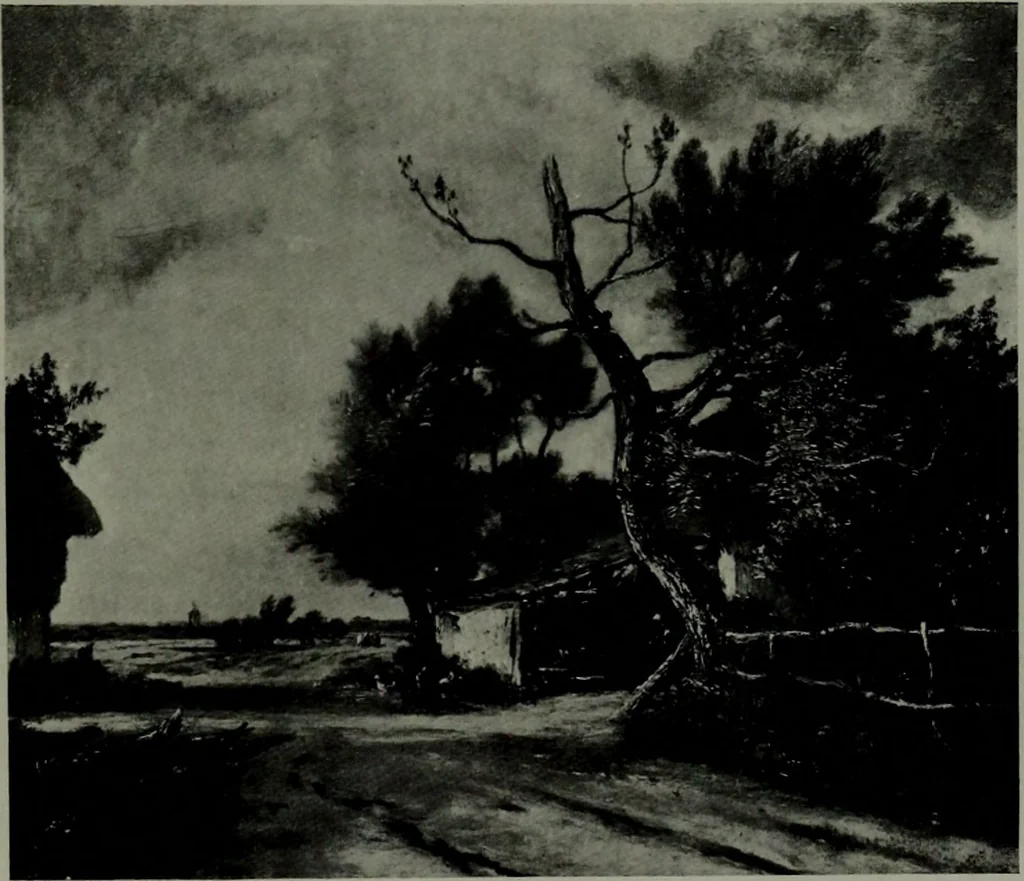 An illustration from De luxe illustrated catalogue of the notable art collection formed by the late George A. Hearn ... to be sold at unrestricted public sale, as directed by the terms of the will, Clarkson Cowl, Herbert Spencer Greims and George E. Schank, executors, on the afternoons and evenings at the places herein stated .., 1918, leaf 172