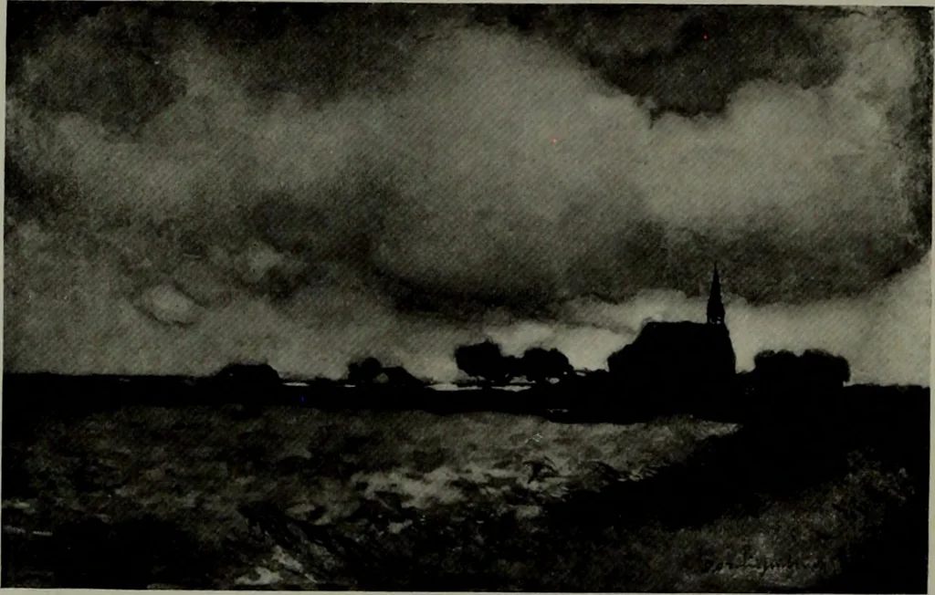 An illustration from De luxe illustrated catalogue of the notable art collection formed by the late George A. Hearn ... to be sold at unrestricted public sale, as directed by the terms of the will, Clarkson Cowl, Herbert Spencer Greims and George E. Schank, executors, on the afternoons and evenings at the places herein stated .., 1918, leaf 177
