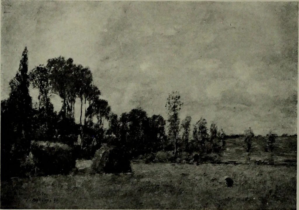An illustration from De luxe illustrated catalogue of the notable art collection formed by the late George A. Hearn ... to be sold at unrestricted public sale, as directed by the terms of the will, Clarkson Cowl, Herbert Spencer Greims and George E. Schank, executors, on the afternoons and evenings at the places herein stated .., 1918, leaf 187