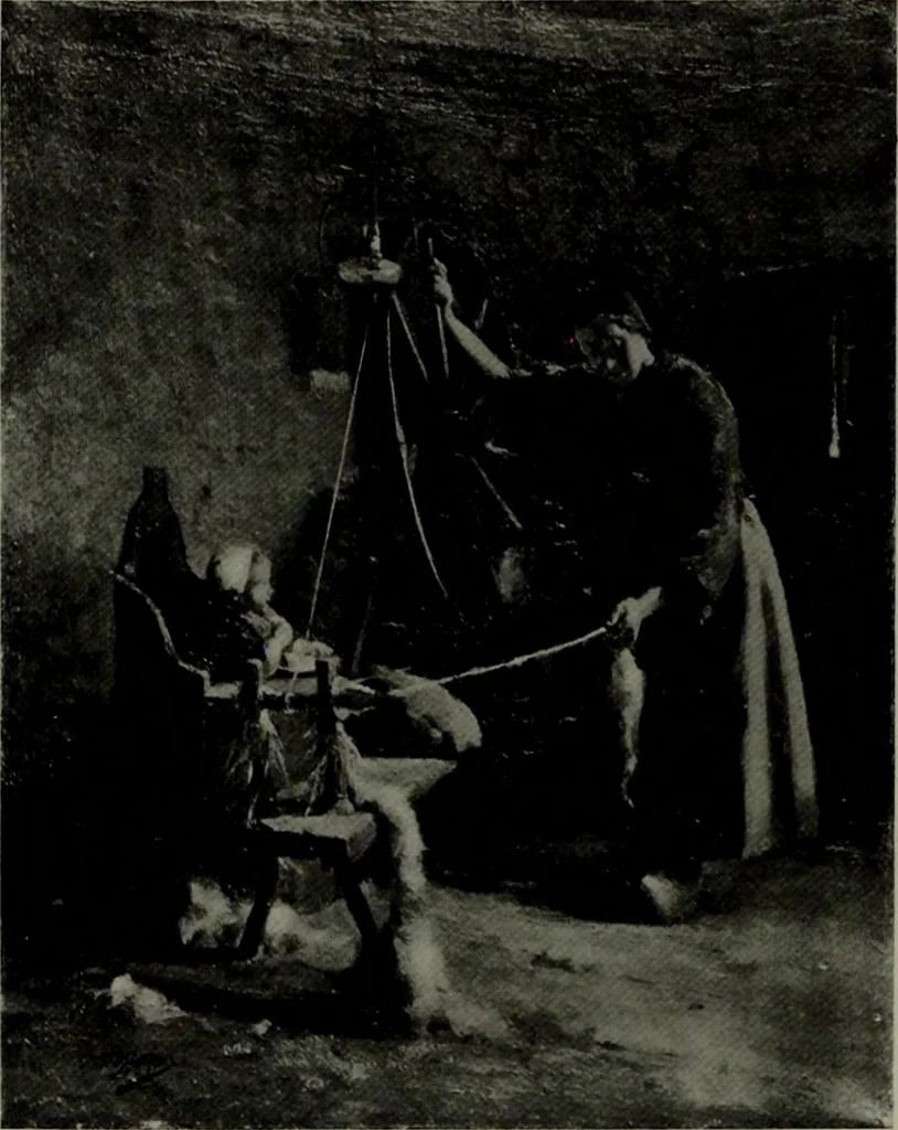 An illustration from De luxe illustrated catalogue of the notable art collection formed by the late George A. Hearn ... to be sold at unrestricted public sale, as directed by the terms of the will, Clarkson Cowl, Herbert Spencer Greims and George E. Schank, executors, on the afternoons and evenings at the places herein stated .., 1918, leaf 189