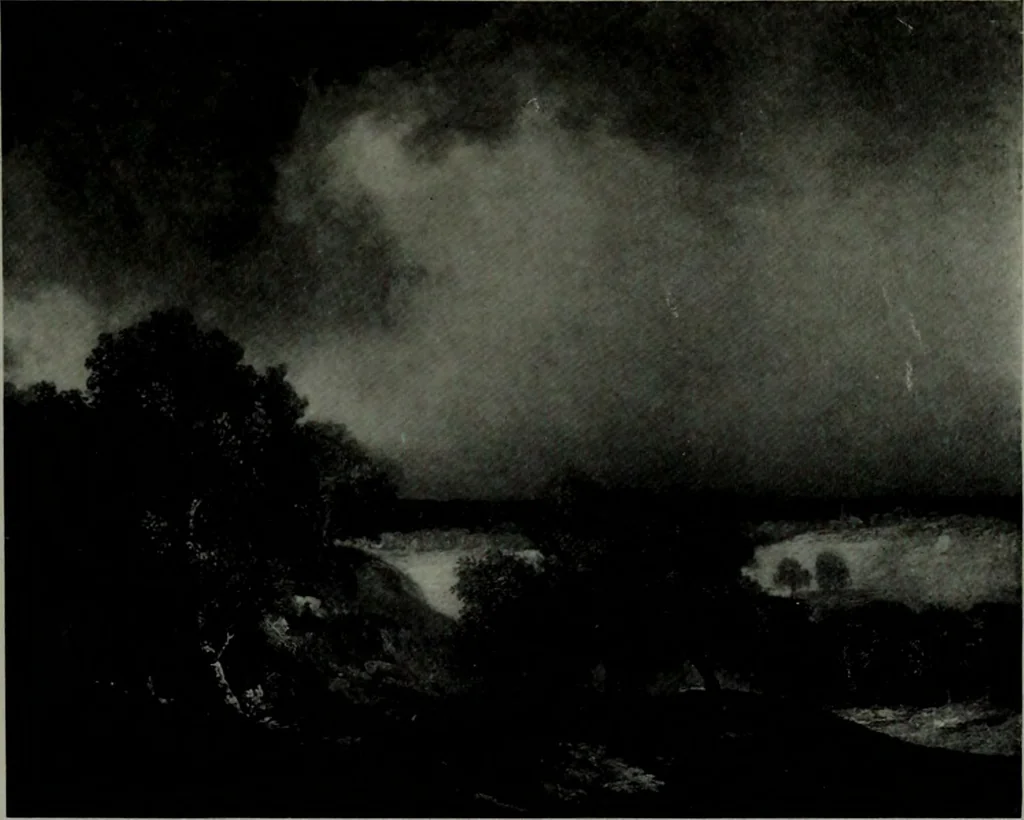 An illustration from De luxe illustrated catalogue of the notable art collection formed by the late George A. Hearn ... to be sold at unrestricted public sale, as directed by the terms of the will, Clarkson Cowl, Herbert Spencer Greims and George E. Schank, executors, on the afternoons and evenings at the places herein stated .., 1918, leaf 192