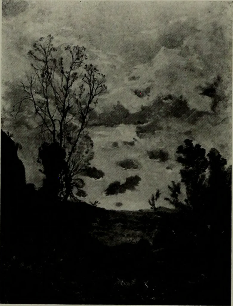 An illustration from De luxe illustrated catalogue of the notable art collection formed by the late George A. Hearn ... to be sold at unrestricted public sale, as directed by the terms of the will, Clarkson Cowl, Herbert Spencer Greims and George E. Schank, executors, on the afternoons and evenings at the places herein stated .., 1918, leaf 195