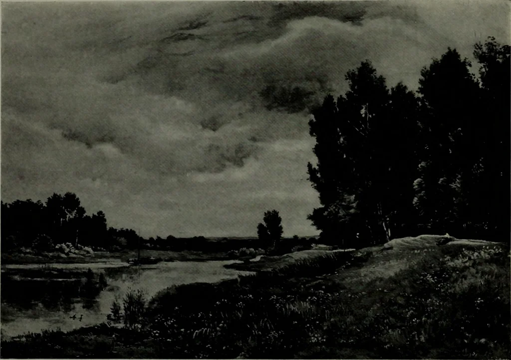 An illustration from De luxe illustrated catalogue of the notable art collection formed by the late George A. Hearn ... to be sold at unrestricted public sale, as directed by the terms of the will, Clarkson Cowl, Herbert Spencer Greims and George E. Schank, executors, on the afternoons and evenings at the places herein stated .., 1918, leaf 210