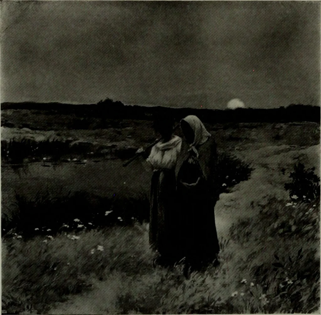 An illustration from De luxe illustrated catalogue of the notable art collection formed by the late George A. Hearn ... to be sold at unrestricted public sale, as directed by the terms of the will, Clarkson Cowl, Herbert Spencer Greims and George E. Schank, executors, on the afternoons and evenings at the places herein stated .., 1918, leaf 223
