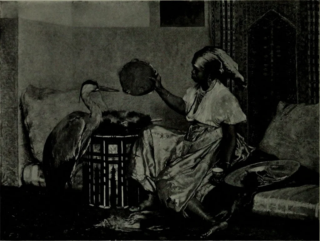 An illustration from De luxe illustrated catalogue of the notable art collection formed by the late George A. Hearn ... to be sold at unrestricted public sale, as directed by the terms of the will, Clarkson Cowl, Herbert Spencer Greims and George E. Schank, executors, on the afternoons and evenings at the places herein stated .., 1918, leaf 234