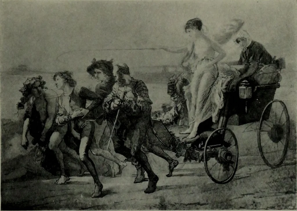 An illustration from De luxe illustrated catalogue of the notable art collection formed by the late George A. Hearn ... to be sold at unrestricted public sale, as directed by the terms of the will, Clarkson Cowl, Herbert Spencer Greims and George E. Schank, executors, on the afternoons and evenings at the places herein stated .., 1918, leaf 236
