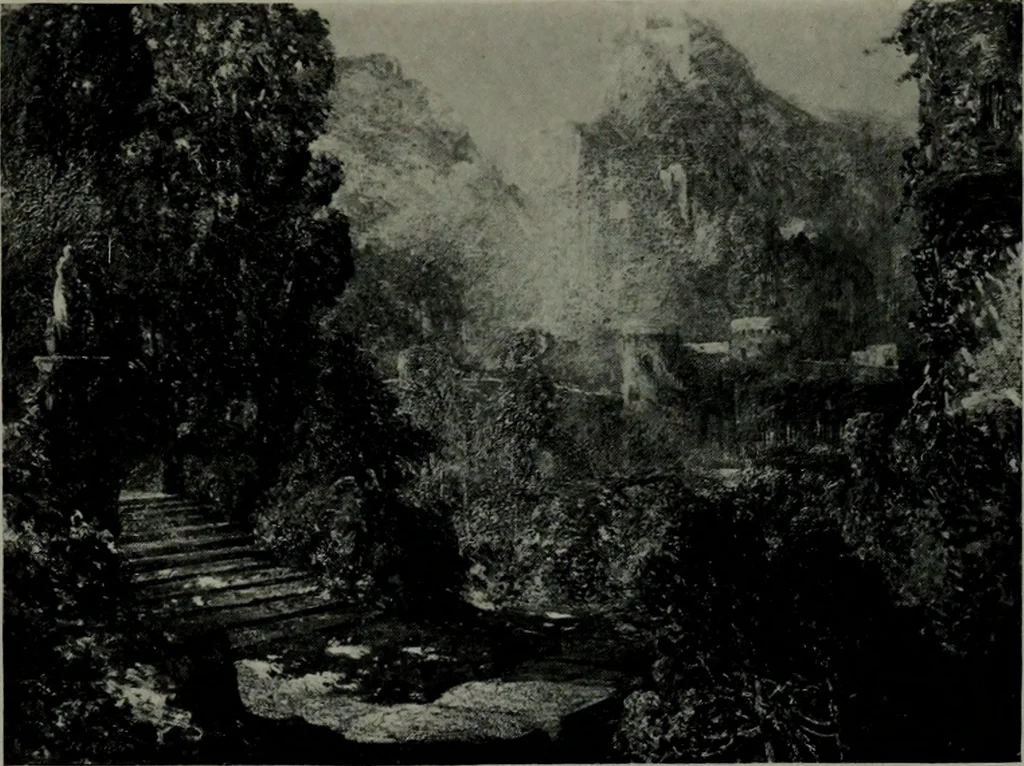 An illustration from De luxe illustrated catalogue of the notable art collection formed by the late George A. Hearn ... to be sold at unrestricted public sale, as directed by the terms of the will, Clarkson Cowl, Herbert Spencer Greims and George E. Schank, executors, on the afternoons and evenings at the places herein stated .., 1918, leaf 240