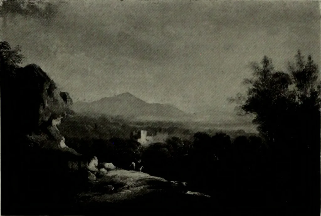 An illustration from De luxe illustrated catalogue of the notable art collection formed by the late George A. Hearn ... to be sold at unrestricted public sale, as directed by the terms of the will, Clarkson Cowl, Herbert Spencer Greims and George E. Schank, executors, on the afternoons and evenings at the places herein stated .., 1918, leaf 245