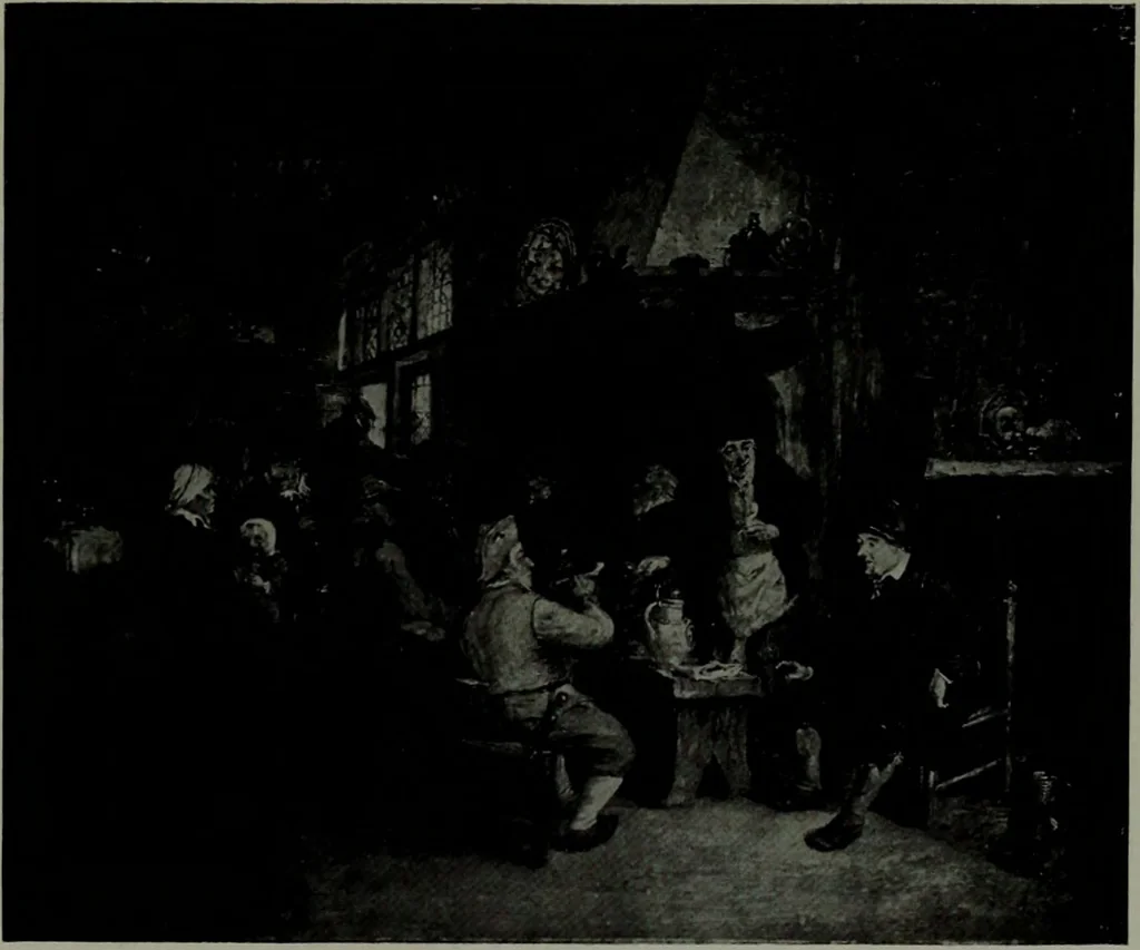 An illustration from De luxe illustrated catalogue of the notable art collection formed by the late George A. Hearn ... to be sold at unrestricted public sale, as directed by the terms of the will, Clarkson Cowl, Herbert Spencer Greims and George E. Schank, executors, on the afternoons and evenings at the places herein stated .., 1918, leaf 250