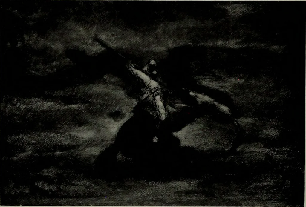 An illustration from De luxe illustrated catalogue of the notable art collection formed by the late George A. Hearn ... to be sold at unrestricted public sale, as directed by the terms of the will, Clarkson Cowl, Herbert Spencer Greims and George E. Schank, executors, on the afternoons and evenings at the places herein stated .., 1918, leaf 27