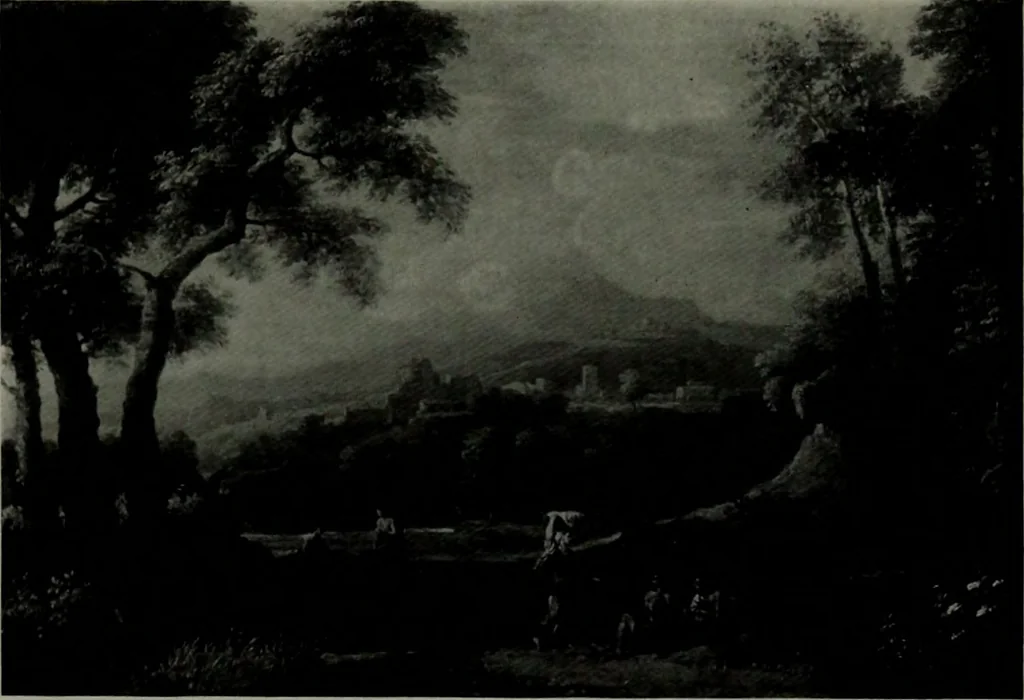 An illustration from De luxe illustrated catalogue of the notable art collection formed by the late George A. Hearn ... to be sold at unrestricted public sale, as directed by the terms of the will, Clarkson Cowl, Herbert Spencer Greims and George E. Schank, executors, on the afternoons and evenings at the places herein stated .., 1918, leaf 272