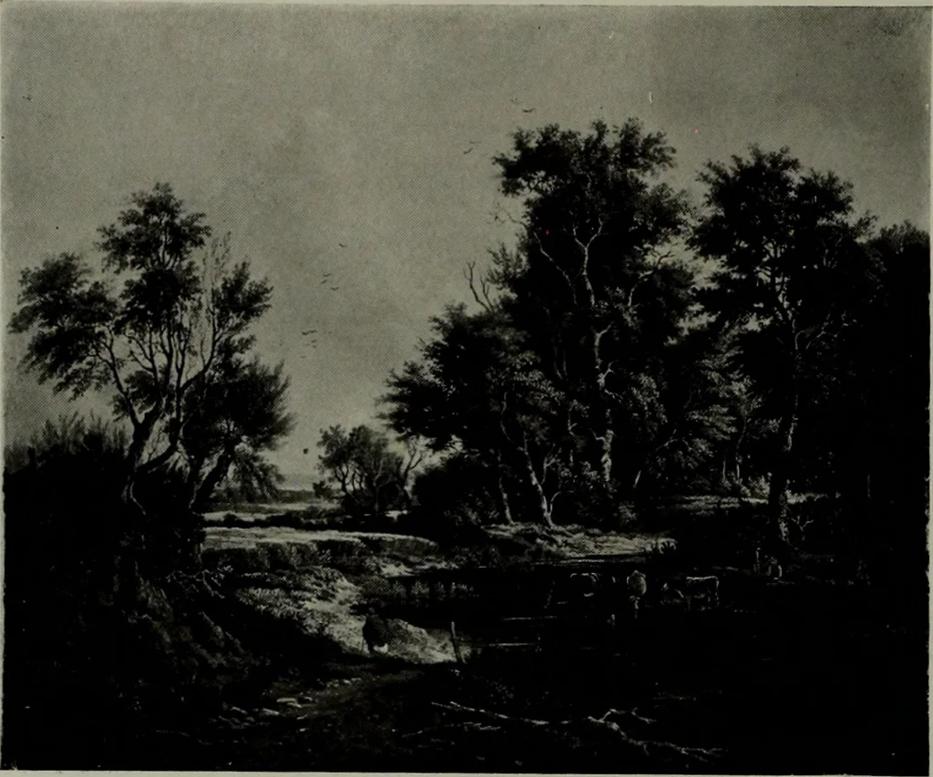 An illustration from De luxe illustrated catalogue of the notable art collection formed by the late George A. Hearn ... to be sold at unrestricted public sale, as directed by the terms of the will, Clarkson Cowl, Herbert Spencer Greims and George E. Schank, executors, on the afternoons and evenings at the places herein stated .., 1918, leaf 287