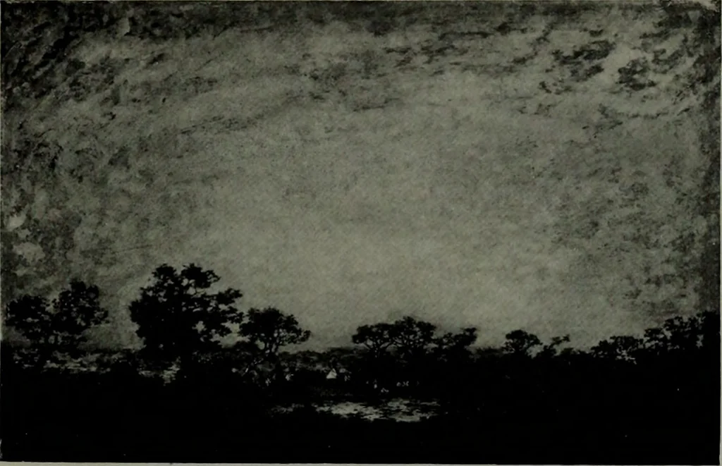 An illustration from De luxe illustrated catalogue of the notable art collection formed by the late George A. Hearn ... to be sold at unrestricted public sale, as directed by the terms of the will, Clarkson Cowl, Herbert Spencer Greims and George E. Schank, executors, on the afternoons and evenings at the places herein stated .., 1918, leaf 30