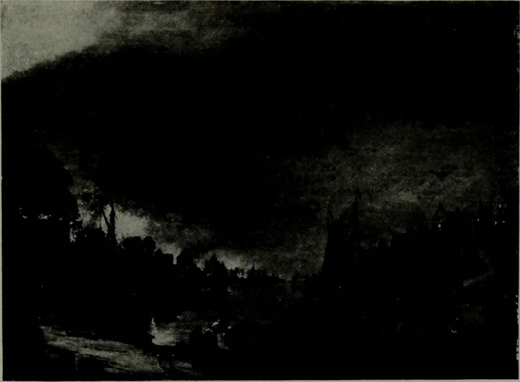 An illustration from De luxe illustrated catalogue of the notable art collection formed by the late George A. Hearn ... to be sold at unrestricted public sale, as directed by the terms of the will, Clarkson Cowl, Herbert Spencer Greims and George E. Schank, executors, on the afternoons and evenings at the places herein stated .., 1918, leaf 330