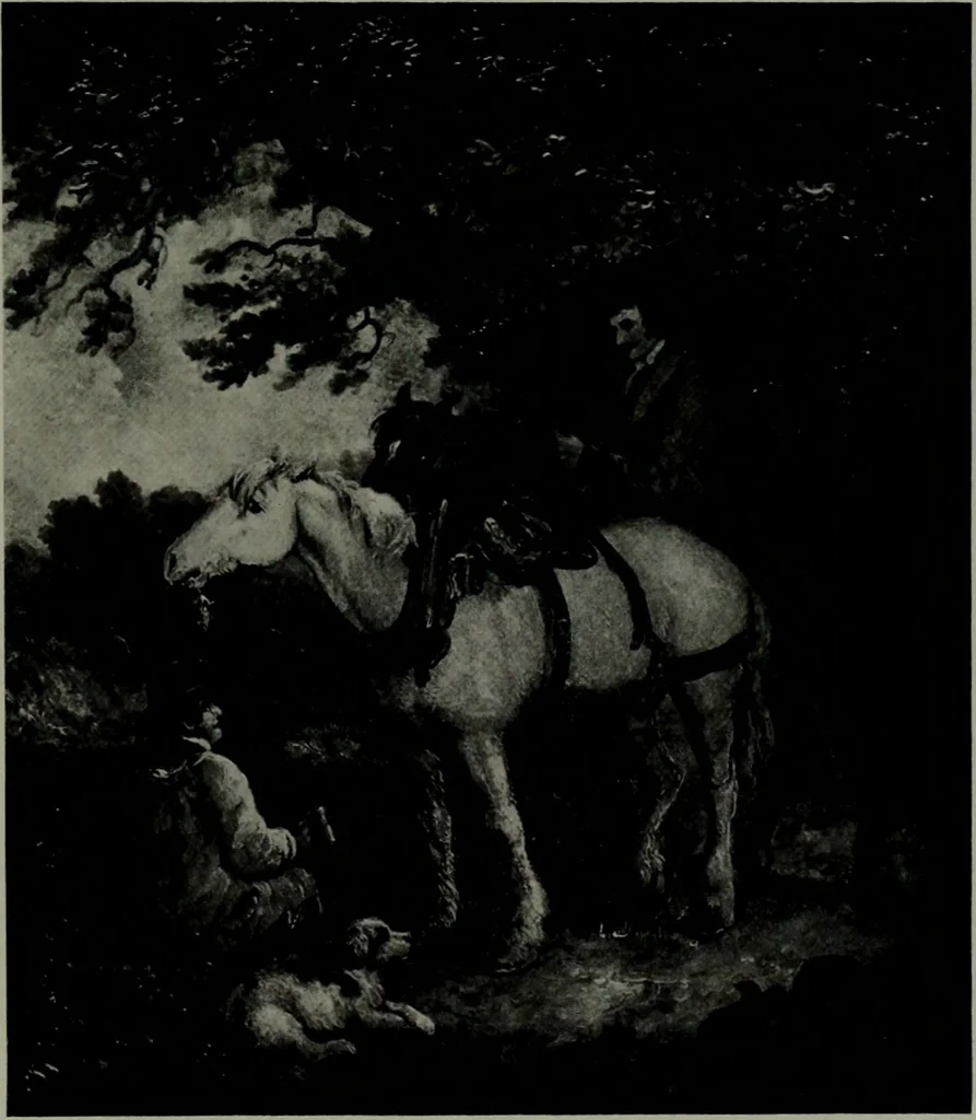 An illustration from De luxe illustrated catalogue of the notable art collection formed by the late George A. Hearn ... to be sold at unrestricted public sale, as directed by the terms of the will, Clarkson Cowl, Herbert Spencer Greims and George E. Schank, executors, on the afternoons and evenings at the places herein stated .., 1918, leaf 336