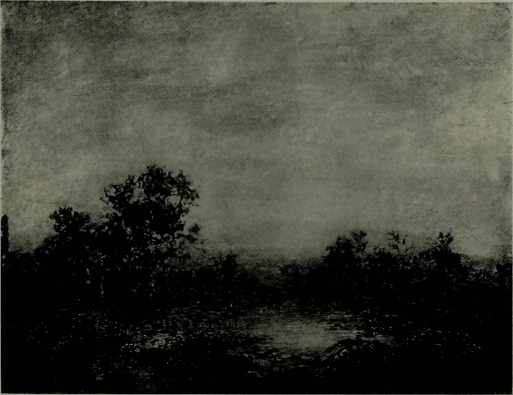 An illustration from De luxe illustrated catalogue of the notable art collection formed by the late George A. Hearn ... to be sold at unrestricted public sale, as directed by the terms of the will, Clarkson Cowl, Herbert Spencer Greims and George E. Schank, executors, on the afternoons and evenings at the places herein stated .., 1918, leaf 34