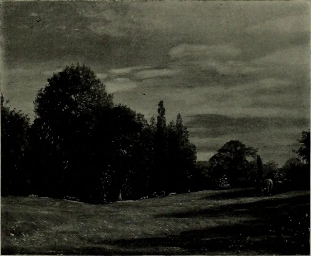 An illustration from De luxe illustrated catalogue of the notable art collection formed by the late George A. Hearn ... to be sold at unrestricted public sale, as directed by the terms of the will, Clarkson Cowl, Herbert Spencer Greims and George E. Schank, executors, on the afternoons and evenings at the places herein stated .., 1918, leaf 346