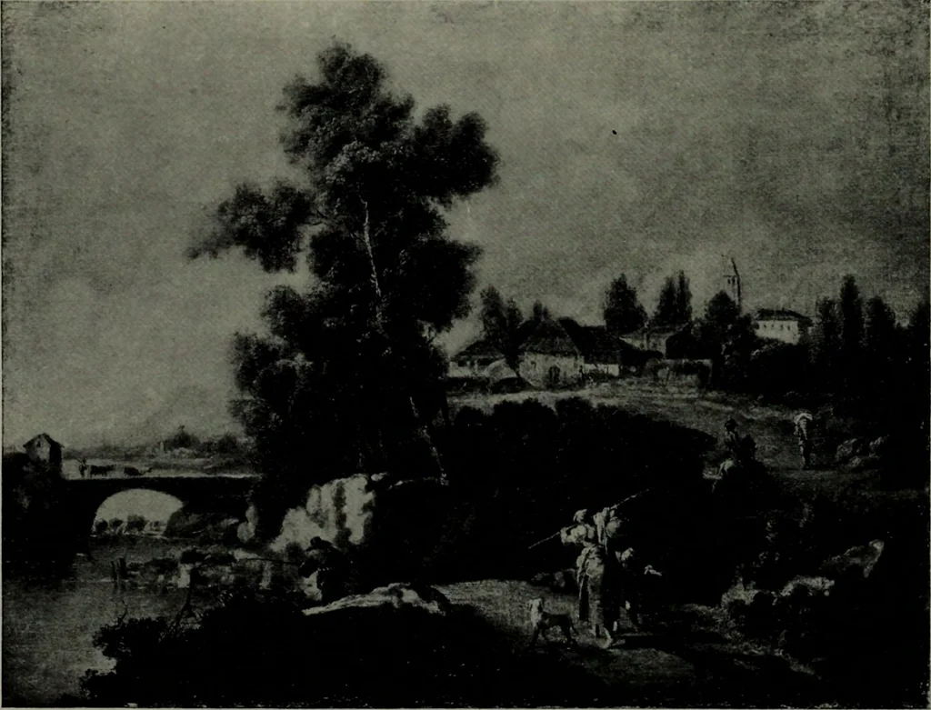 An illustration from De luxe illustrated catalogue of the notable art collection formed by the late George A. Hearn ... to be sold at unrestricted public sale, as directed by the terms of the will, Clarkson Cowl, Herbert Spencer Greims and George E. Schank, executors, on the afternoons and evenings at the places herein stated .., 1918, leaf 356