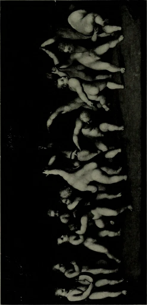 An illustration from De luxe illustrated catalogue of the notable art collection formed by the late George A. Hearn ... to be sold at unrestricted public sale, as directed by the terms of the will, Clarkson Cowl, Herbert Spencer Greims and George E. Schank, executors, on the afternoons and evenings at the places herein stated .., 1918, leaf 358