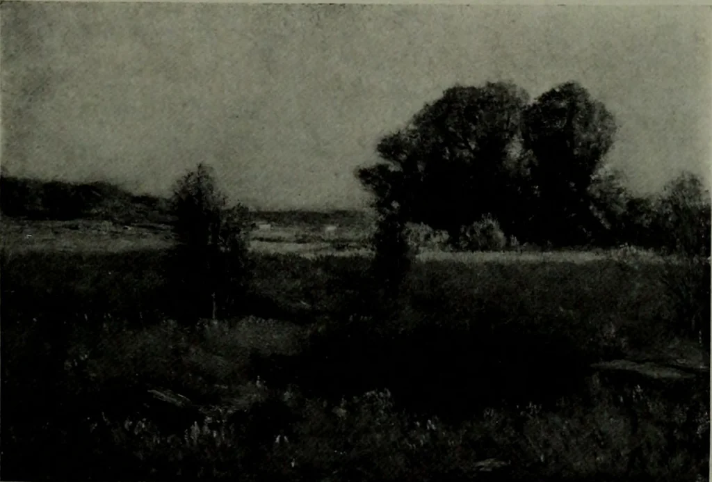 An illustration from De luxe illustrated catalogue of the notable art collection formed by the late George A. Hearn ... to be sold at unrestricted public sale, as directed by the terms of the will, Clarkson Cowl, Herbert Spencer Greims and George E. Schank, executors, on the afternoons and evenings at the places herein stated .., 1918, leaf 38