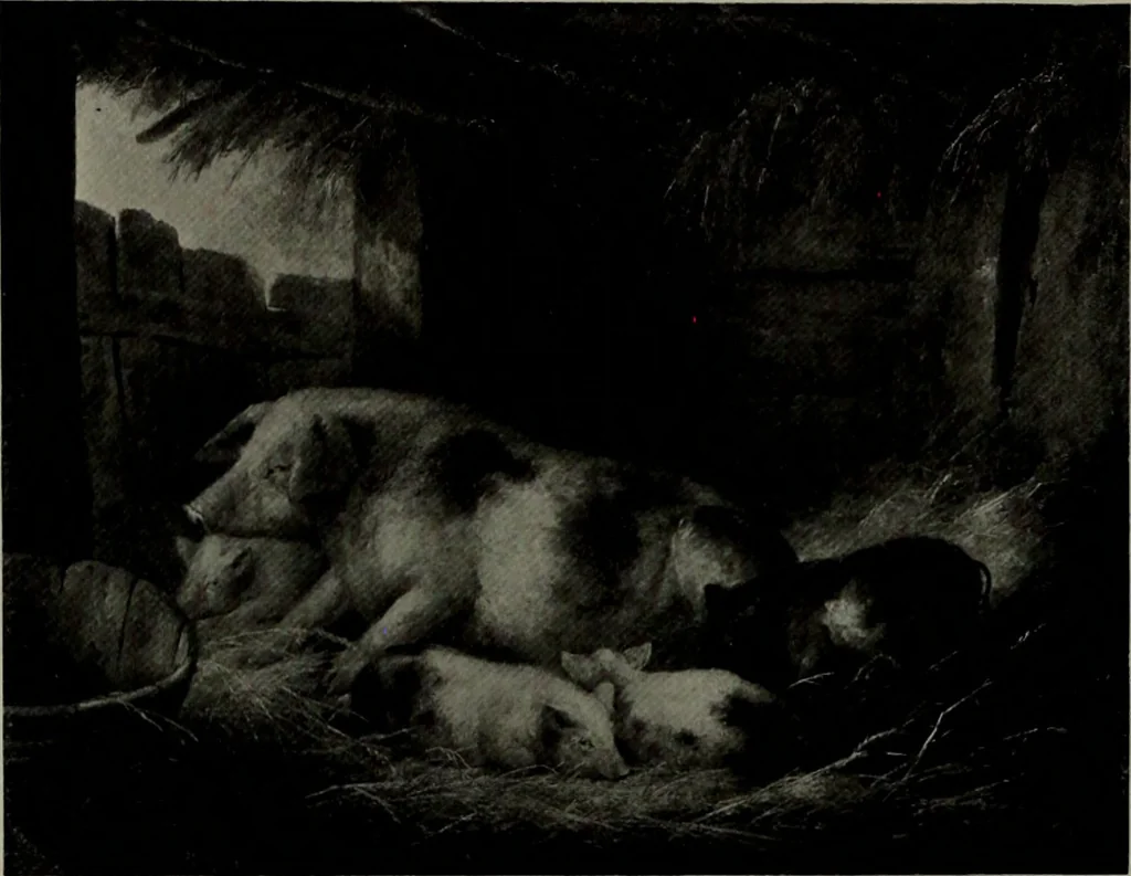 An illustration from De luxe illustrated catalogue of the notable art collection formed by the late George A. Hearn ... to be sold at unrestricted public sale, as directed by the terms of the will, Clarkson Cowl, Herbert Spencer Greims and George E. Schank, executors, on the afternoons and evenings at the places herein stated .., 1918, leaf 383