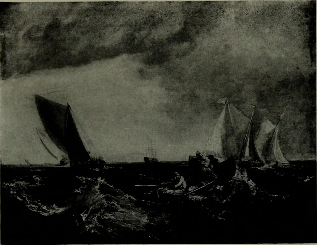 An illustration from De luxe illustrated catalogue of the notable art collection formed by the late George A. Hearn ... to be sold at unrestricted public sale, as directed by the terms of the will, Clarkson Cowl, Herbert Spencer Greims and George E. Schank, executors, on the afternoons and evenings at the places herein stated .., 1918, leaf 384