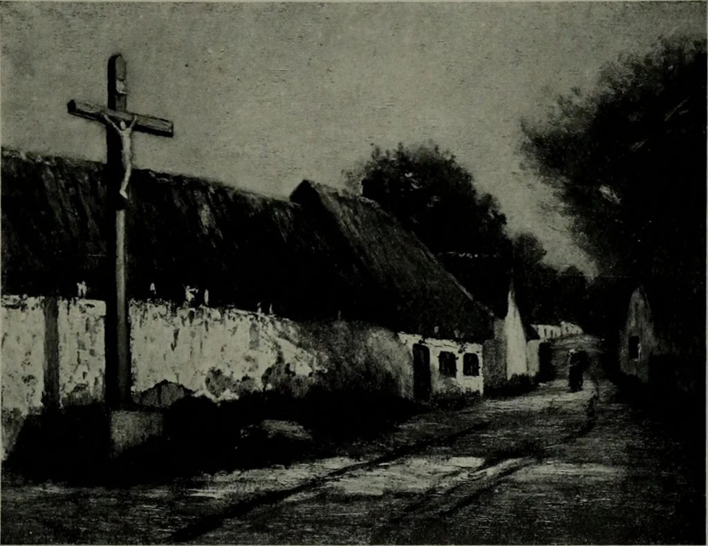 An illustration from De luxe illustrated catalogue of the notable art collection formed by the late George A. Hearn ... to be sold at unrestricted public sale, as directed by the terms of the will, Clarkson Cowl, Herbert Spencer Greims and George E. Schank, executors, on the afternoons and evenings at the places herein stated .., 1918, leaf 44