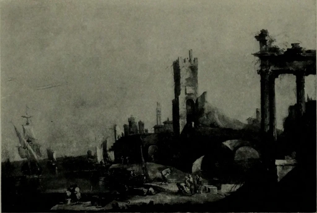 An illustration from De luxe illustrated catalogue of the notable art collection formed by the late George A. Hearn ... to be sold at unrestricted public sale, as directed by the terms of the will, Clarkson Cowl, Herbert Spencer Greims and George E. Schank, executors, on the afternoons and evenings at the places herein stated .., 1918, leaf 442