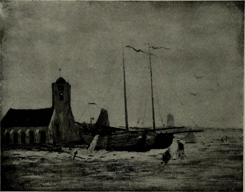 An illustration from De luxe illustrated catalogue of the notable art collection formed by the late George A. Hearn ... to be sold at unrestricted public sale, as directed by the terms of the will, Clarkson Cowl, Herbert Spencer Greims and George E. Schank, executors, on the afternoons and evenings at the places herein stated .., 1918, leaf 45