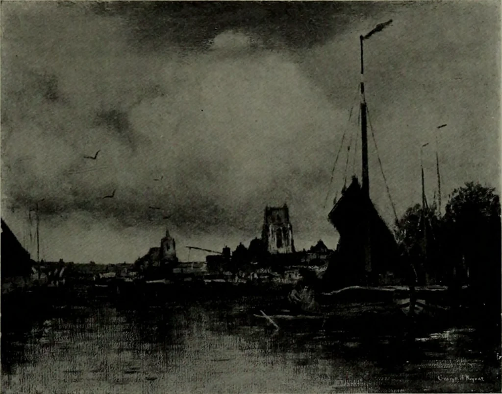 An illustration from De luxe illustrated catalogue of the notable art collection formed by the late George A. Hearn ... to be sold at unrestricted public sale, as directed by the terms of the will, Clarkson Cowl, Herbert Spencer Greims and George E. Schank, executors, on the afternoons and evenings at the places herein stated .., 1918, leaf 52