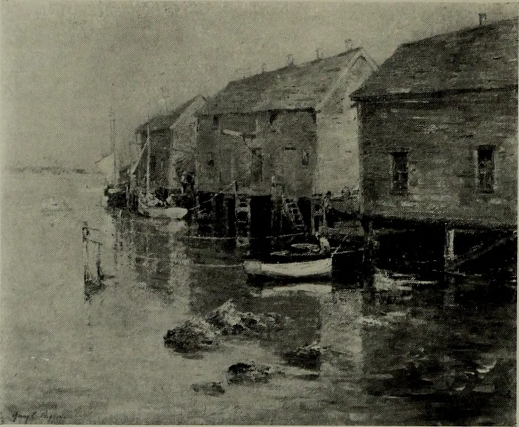 An illustration from De luxe illustrated catalogue of the notable art collection formed by the late George A. Hearn ... to be sold at unrestricted public sale, as directed by the terms of the will, Clarkson Cowl, Herbert Spencer Greims and George E. Schank, executors, on the afternoons and evenings at the places herein stated .., 1918, leaf 55