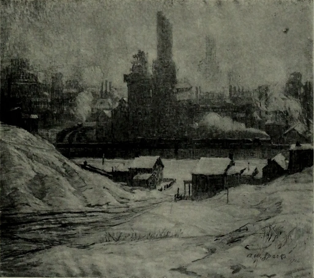An illustration from De luxe illustrated catalogue of the notable art collection formed by the late George A. Hearn ... to be sold at unrestricted public sale, as directed by the terms of the will, Clarkson Cowl, Herbert Spencer Greims and George E. Schank, executors, on the afternoons and evenings at the places herein stated .., 1918, leaf 56