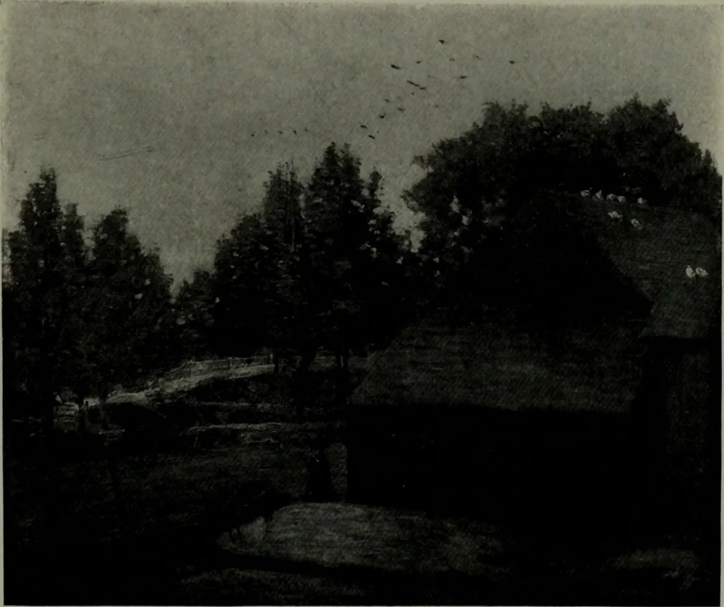 An illustration from De luxe illustrated catalogue of the notable art collection formed by the late George A. Hearn ... to be sold at unrestricted public sale, as directed by the terms of the will, Clarkson Cowl, Herbert Spencer Greims and George E. Schank, executors, on the afternoons and evenings at the places herein stated .., 1918, leaf 78