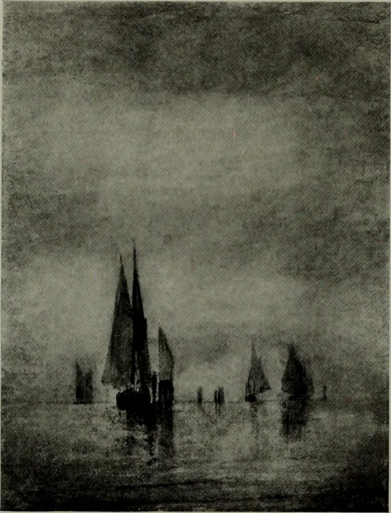 An illustration from De luxe illustrated catalogue of the notable art collection formed by the late George A. Hearn ... to be sold at unrestricted public sale, as directed by the terms of the will, Clarkson Cowl, Herbert Spencer Greims and George E. Schank, executors, on the afternoons and evenings at the places herein stated .., 1918, leaf 81